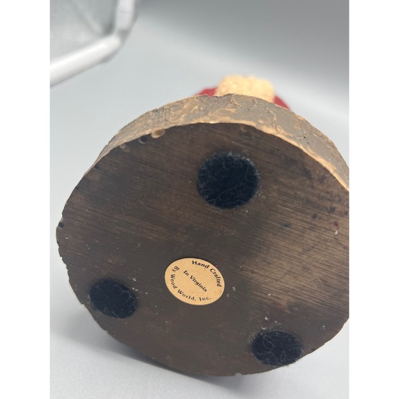 Vtg Hand Carved Hand Painted Wooden Dutch German Santa Clause‎ Wood Works VA - Picture 6 of 9